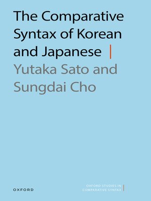 cover image of The Comparative Syntax of Korean and Japanese
